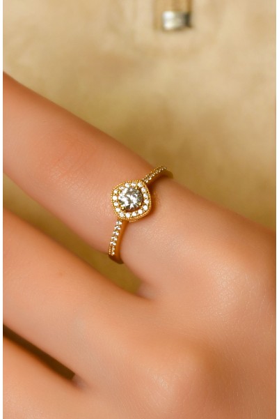 TAŞLI TASARIM YÜZÜK 22 AYAR A049313