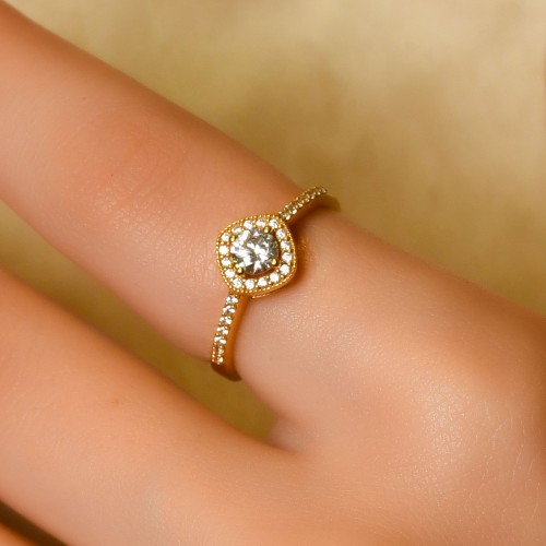 TAŞLI TASARIM YÜZÜK 22 AYAR A049313