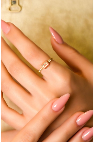 MİNELİ TAŞLI TASARIM YÜZÜK 22 AYAR A049517