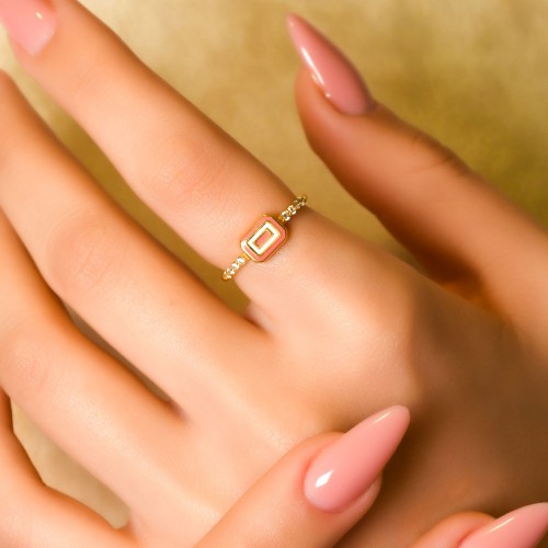 MİNELİ TAŞLI TASARIM YÜZÜK 22 AYAR A049517