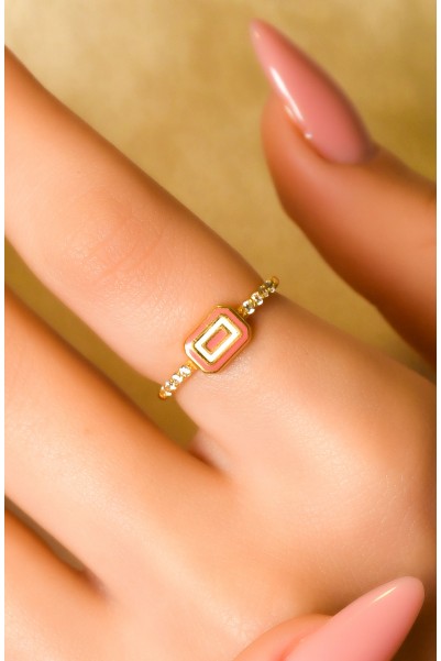 MİNELİ TAŞLI TASARIM YÜZÜK 22 AYAR A049517