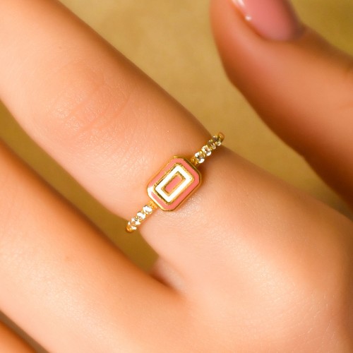 MİNELİ TAŞLI TASARIM YÜZÜK 22 AYAR A049517