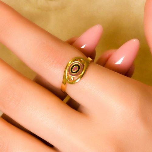 MİNELİ TASARIM YÜZÜK 22 AYAR A049523