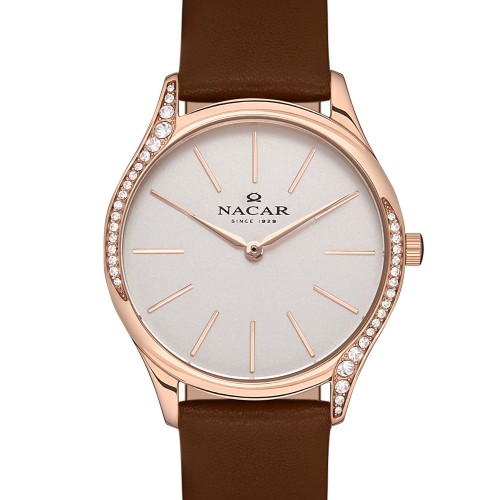NACAR KAHVERENGİ DERİ KADIN KOL SAATİ NC36-392021-RSL2 NACAR KAHVERENGİ DERİ KADIN KOL SAATİ NC36-392021-RSL2
