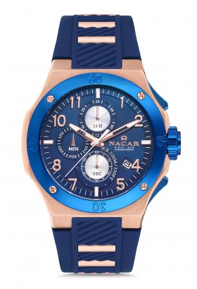 NACAR MAVİ SİLİKON ERKEK KOL SAATİ NC08-2921132-RLS3 NACAR MAVİ SİLİKON ERKEK KOL SAATİ NC08-2921132-RLS3