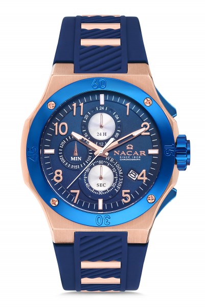 NACAR MAVİ SİLİKON ERKEK KOL SAATİ NC08-2921132-RLS3 NACAR MAVİ SİLİKON ERKEK KOL SAATİ NC08-2921132-RLS3