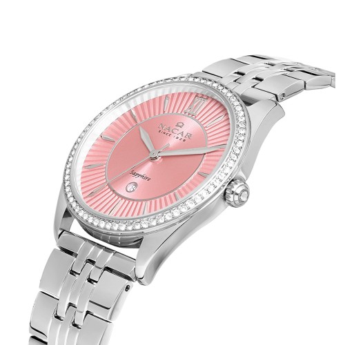 NACAR ÇELİK METAL BAND KADIN KOL SAATİ NC34-39B677-ARMS NACAR ÇELİK METAL BAND KADIN KOL SAATİ NC34-39B677-ARMS