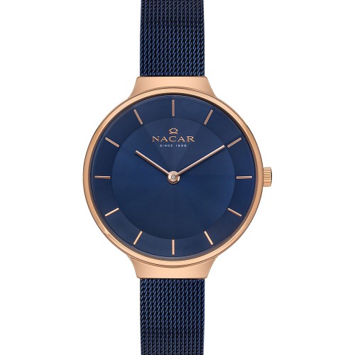 NACAR MAVİ HASIR BAND KADIN KOL SAATİ NC17-3920549-RLM NACAR MAVİ HASIR BAND KADIN KOL SAATİ NC17-3920549-RLM