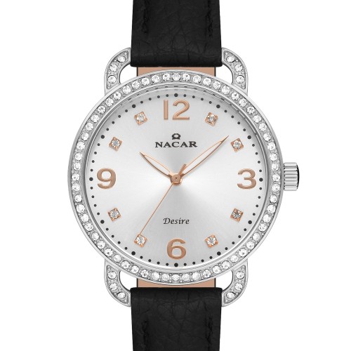 NACAR SİYAH HAKİKİ DERİ KADIN KOL SAATİ NC10-3931033-ASRL1S NACAR SİYAH HAKİKİ DERİ KADIN KOL SAATİ NC10-3931033-ASRL1S