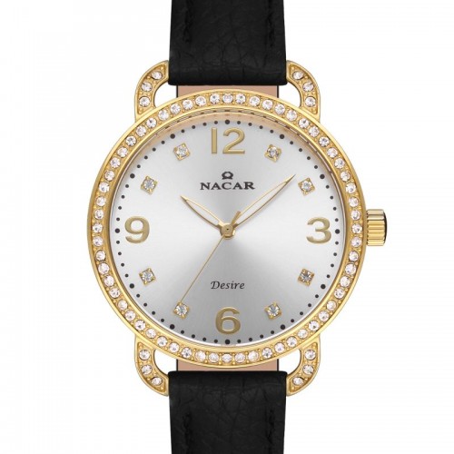 NACAR SİYAH HAKİKİ DERİ KADIN KOL SAATİ NC10-3931033-DSL1S NACAR SİYAH HAKİKİ DERİ KADIN KOL SAATİ NC10-3931033-DSL1S
