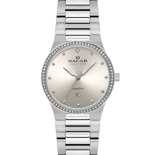 NACAR ÇELİK METAL BAND KADIN KOL SAATİ NC34-39B647-AGMS NACAR ÇELİK METAL BAND KADIN KOL SAATİ NC34-39B647-AGMS