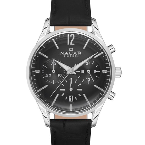 NACAR SİYAH HAKİKİ DERİ KADIN KOL SAATİ NC25-390167-ABL1 NACAR SİYAH HAKİKİ DERİ KADIN KOL SAATİ NC25-390167-ABL1