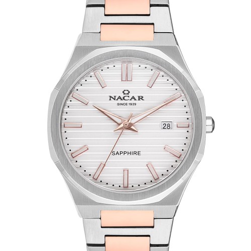 NACAR ÇELİK - PEMBE METAL BAND ERKEK KOL SAATİ NC34-290356-ESM NACAR ÇELİK - PEMBE METAL BAND ERKEK KOL SAATİ NC34-290356-ESM