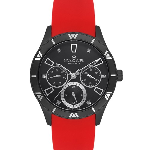 NACAR KIRMIZI SİLİKON KADIN KOL SAATİ NC38-396350-BBS4 NACAR KIRMIZI SİLİKON KADIN KOL SAATİ NC38-396350-BBS4