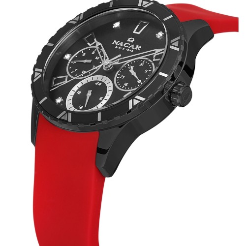 NACAR KIRMIZI SİLİKON KADIN KOL SAATİ NC38-396350-BBS4 NACAR KIRMIZI SİLİKON KADIN KOL SAATİ NC38-396350-BBS4