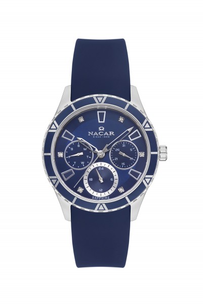 NACAR MAVİ SİLİKON KADIN KOL SAATİ NC38-396350-ALS3 NACAR MAVİ SİLİKON KADIN KOL SAATİ NC38-396350-ALS3