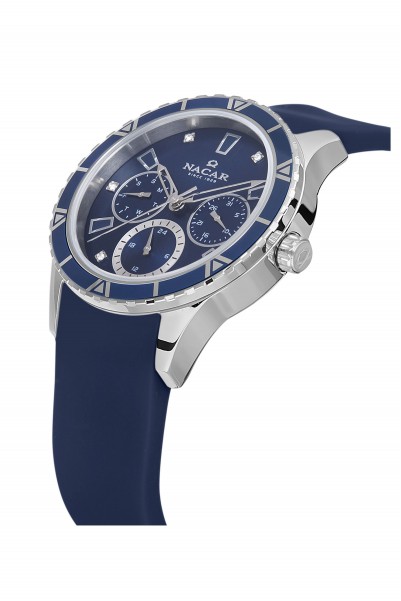 NACAR MAVİ SİLİKON KADIN KOL SAATİ NC38-396350-ALS3 NACAR MAVİ SİLİKON KADIN KOL SAATİ NC38-396350-ALS3