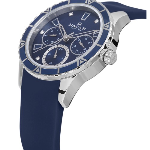 NACAR MAVİ SİLİKON KADIN KOL SAATİ NC38-396350-ALS3 NACAR MAVİ SİLİKON KADIN KOL SAATİ NC38-396350-ALS3