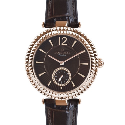 NACAR KAHVERENGİ HAKİKİ DERİ KADIN KOL SAATİ NC33-396678-RKL2 NACAR KAHVERENGİ HAKİKİ DERİ KADIN KOL SAATİ NC33-396678-RKL2