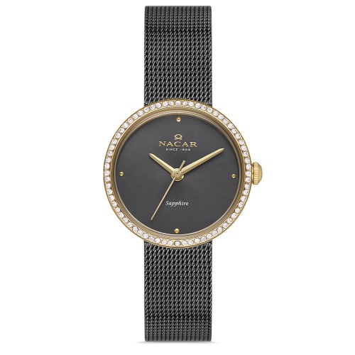NACAR GRİ HASIR BAND KADIN KOL SAATİ NC17-3920594-GGMS NACAR GRİ HASIR BAND KADIN KOL SAATİ NC17-3920594-GGMS