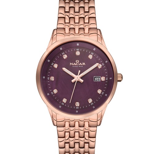 NACAR PEMBE METAL BAND KADIN KOL SAATİ NC34-392126-RPM NACAR PEMBE METAL BAND KADIN KOL SAATİ NC34-392126-RPM