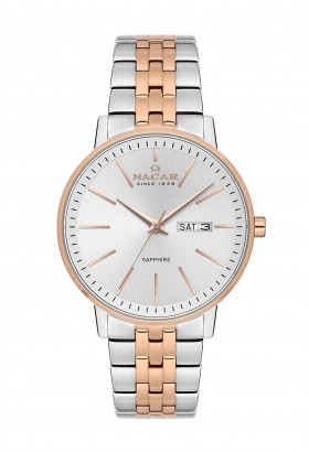 NACAR ÇELİK - PEMBE METAL BAND ERKEK KOL SAATİ NC34-29B685-ESRM NACAR ÇELİK - PEMBE METAL BAND ERKEK KOL SAATİ NC34-29B685-ESRM