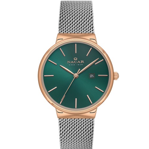 NACAR ÇELİK HASIR BAND KADIN KOL SAATİ NC34-390431-ENM NACAR ÇELİK HASIR BAND KADIN KOL SAATİ NC34-390431-ENM