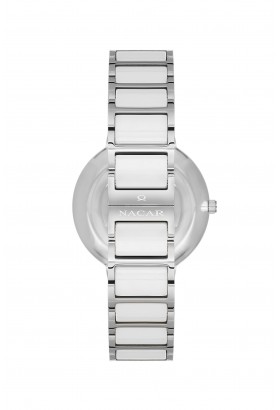 NACAR BEYAZ SERAMİK KADIN KOL SAATİ NC33-398208-AWMS NACAR BEYAZ SERAMİK KADIN KOL SAATİ NC33-398208-AWMS