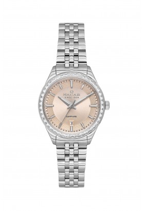 NACAR ÇELİK METAL BAND KADIN KOL SAATİ NC33-398385-APMS NACAR ÇELİK METAL BAND KADIN KOL SAATİ NC33-398385-APMS