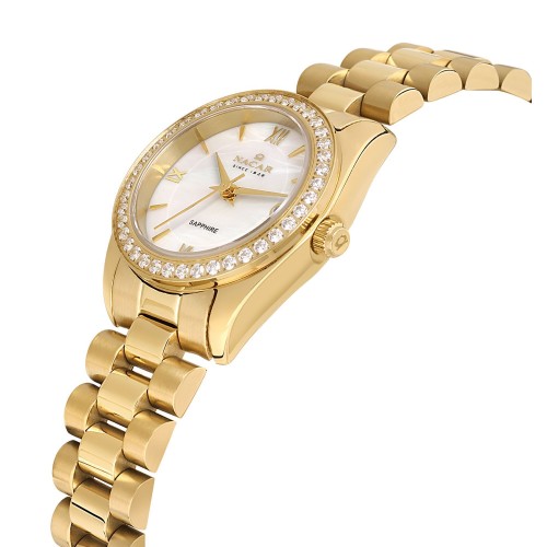 NACAR SARI METAL BAND KADIN KOL SAATİ NC34-39A427-DWMS NACAR SARI METAL BAND KADIN KOL SAATİ NC34-39A427-DWMS