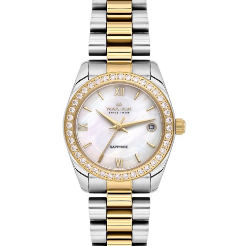 NACAR ÇELİK - SARI METAL BAND KADIN KOL SAATİ NC34-39A427-CWMS NACAR ÇELİK - SARI METAL BAND KADIN KOL SAATİ NC34-39A427-CWMS