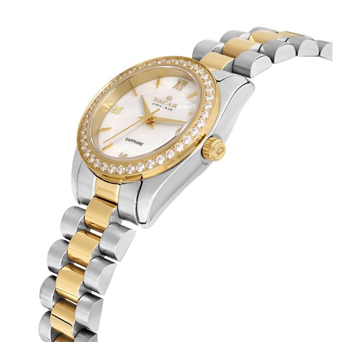 NACAR ÇELİK - SARI METAL BAND KADIN KOL SAATİ NC34-39A427-CWMS NACAR ÇELİK - SARI METAL BAND KADIN KOL SAATİ NC34-39A427-CWMS