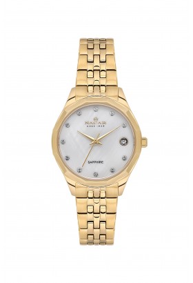 NACAR SARI METAL BAND KADIN KOL SAATİ NC34-39B715-DSMS