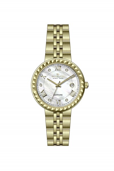 NACAR SARI METAL BAND KADIN KOL SAATİ NC34-39B716-DSMS