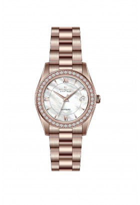 NACAR PEMBE METAL BAND KADIN KOL SAATİ NC34-39A427-RWMS