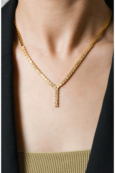 TAŞLI TASARIM KOLYE 22 AYAR A065991