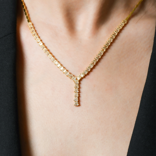 TAŞLI TASARIM KOLYE 22 AYAR A065991 TAŞLI TASARIM KOLYE 22 AYAR A065991