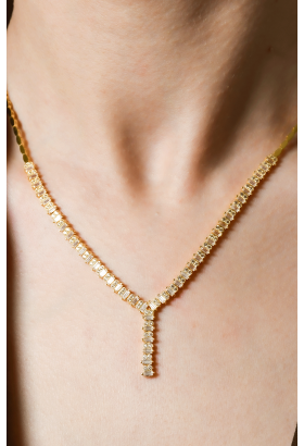 TAŞLI TASARIM KOLYE 22 AYAR A065991 TAŞLI TASARIM KOLYE 22 AYAR A065991