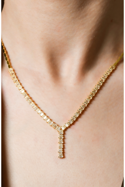 TAŞLI TASARIM KOLYE 22 AYAR A065991